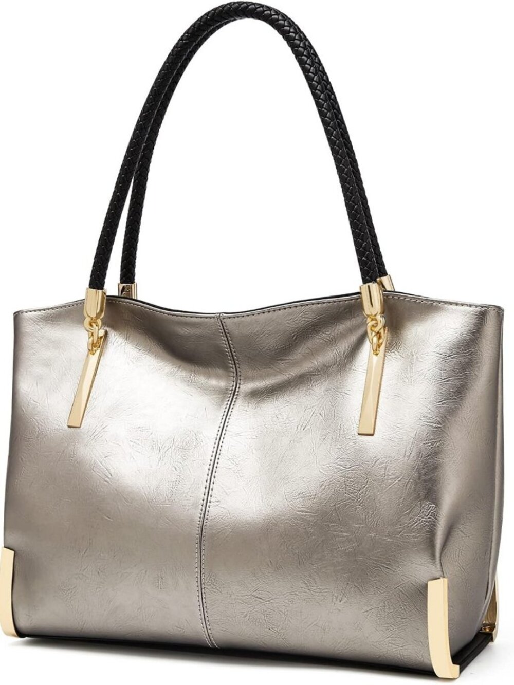 Spacious Tote Handbag for Women - Stylish Minimalist Shoulder Purse, Top-Handle